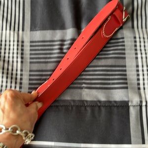 Talbots red belt
